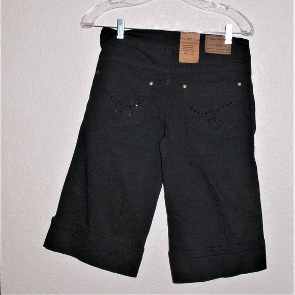 Ponny Tail Fashion Black Jean Shorts Women's Small - Picture 5 of 5